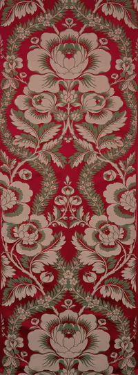 Cramoisi crème vert